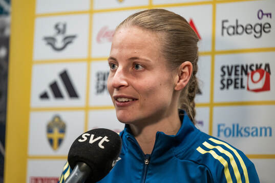 Anna Anvegård of the Swedish women's national football team