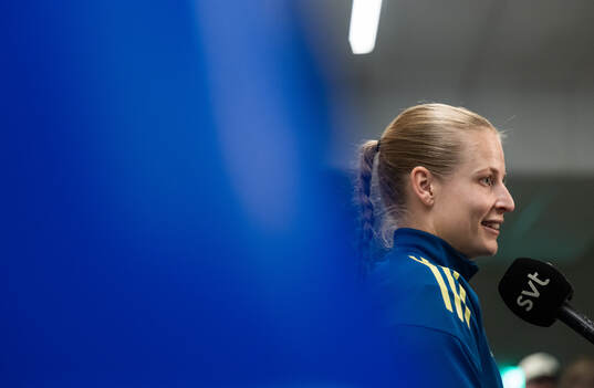 Anna Anvegård of the Swedish women's national football team