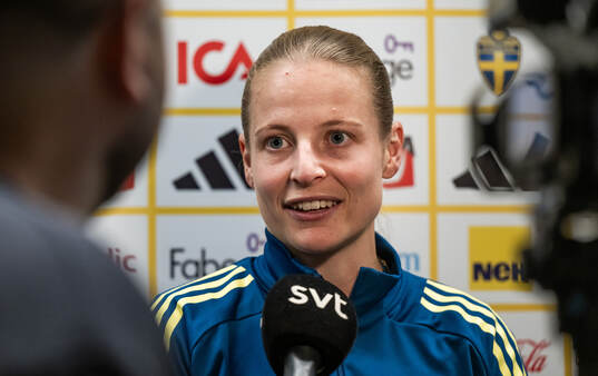 Anna Anvegård of the Swedish women's national football team