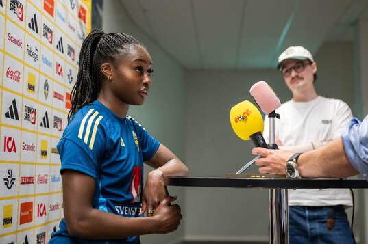 Monica Jusu Bah of the Swedish women's national football