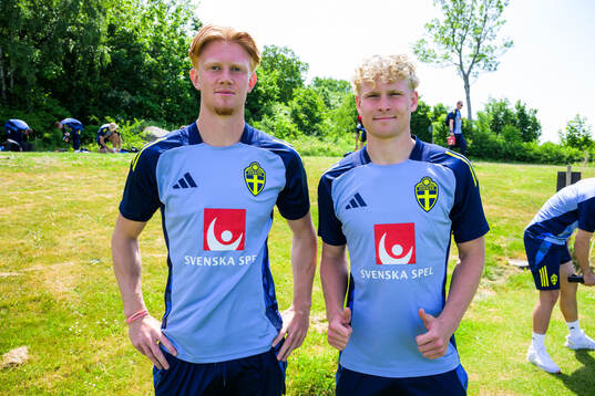 Elias Eriksson and Fabian Björklund of the Swedish