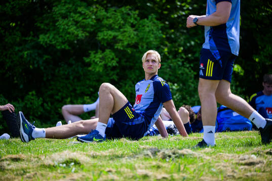 Leo Östman of the Swedish under-21 national football team