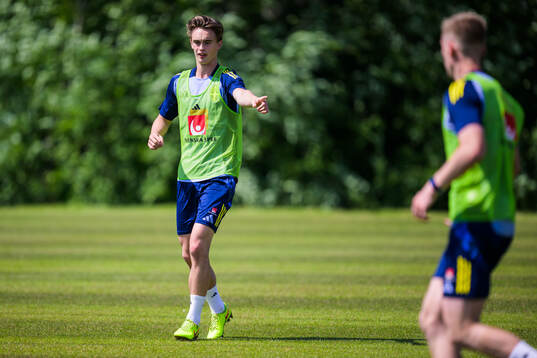 John Mellberg of the Swedish under-21 national football team