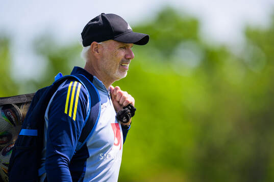 Coordinator Lasse Eriksson of the Swedish under-21 national