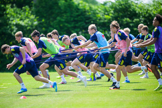 Players of the Swedish under-21 national football team