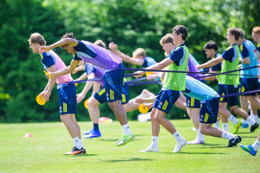 Players of the Swedish under-21 national football team