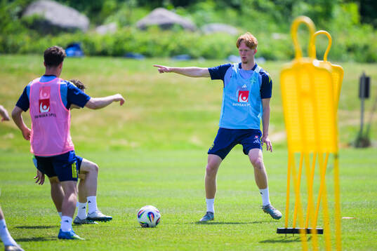 Elias Eriksson of the Swedish under-21 national football
