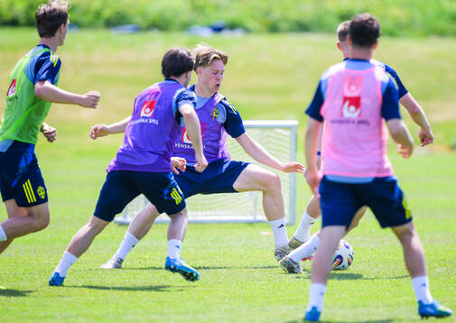 Malte Persson of the Swedish under-21 national football team