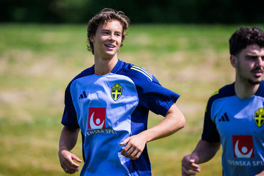 John Mellberg of the Swedish under-21 national football team