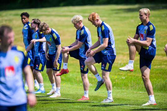 Players of the Swedish under-21 national football team