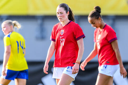 Carina Wik Alfredsen of Norway looks dejected
