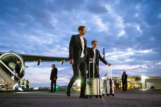 Torbjørn Lysaker Heggem and goalkeeper Sander Tangvik of