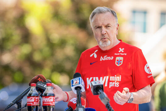 Truls Dæhli of the Norwegian national football team at a