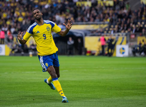 Alexander Isak of Sweden looks dejected