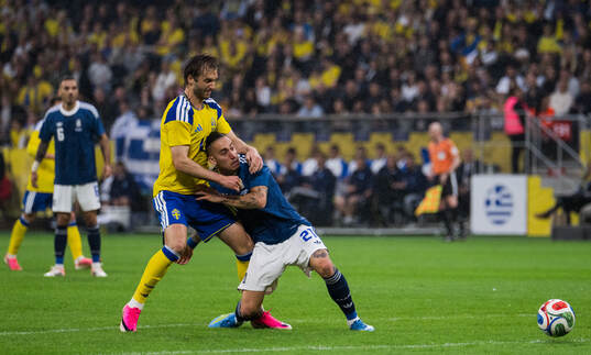 Benjamin Nygren of Sweden and Kostas Tsimikas of Greece