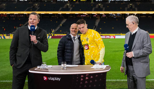 Niklas Jihde, Fredrik Ljungberg and Lars Lagerbäck of