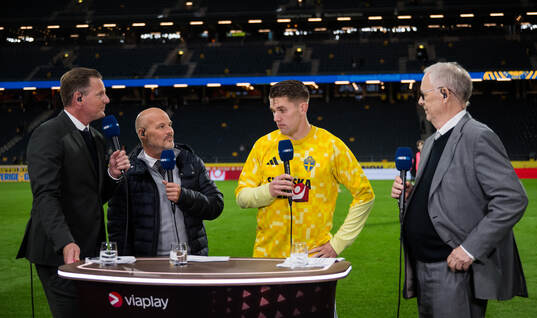 Niklas Jihde, Fredrik Ljungberg and Lars Lagerbäck of