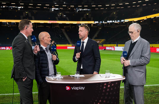 Niklas Jihde, Fredrik Ljungberg and Lars Lagerbäck of