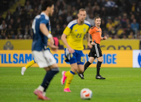 Referee Aaron Wyn Jones