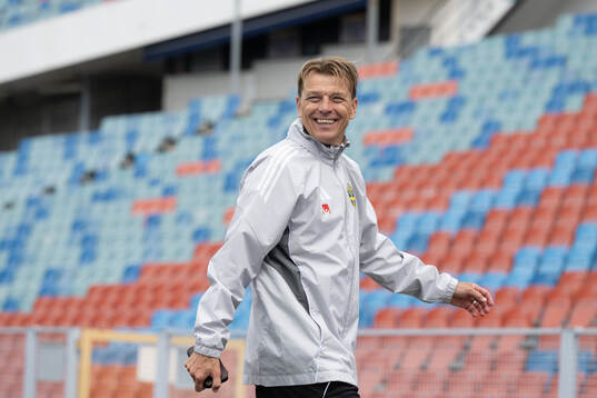 Head coach Tony Gustavsson of the Swedish women's national