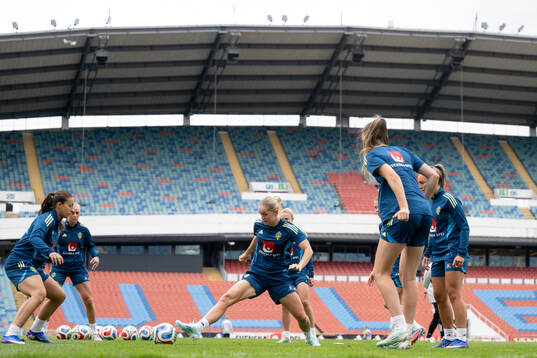 Rosa Kafaji and Hanna Lundkvist  of the Swedish women's
