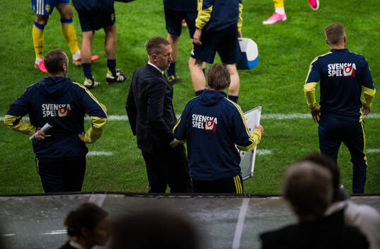 Head coach Graham Potter and assistant coach Björn Hamberg