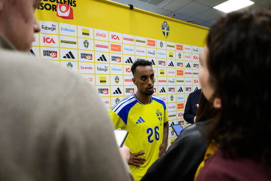 Taha Ali of Sweden is interviewed