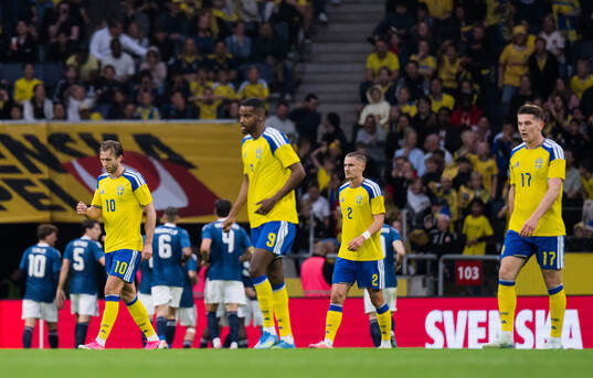 Benjamin Nygren, Alexander Isak, Gustaf Lagerbielke and