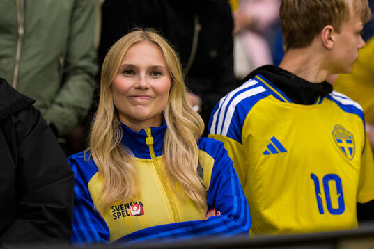 Andrea Karlström, girlfriend of Benjamin Nygren of Sweden