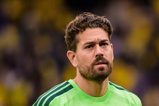 Goalkeeper Kristoffer Nordfeldt of Sweden