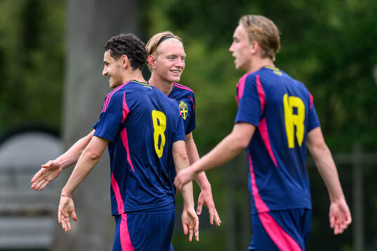 Hampus Thorsson and David Malki celebrate