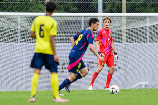Goalkeeper Elton Ottoduring an intrasquad match with the