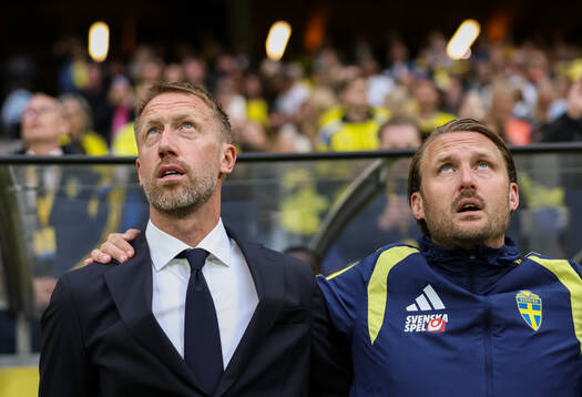 Head coach Graham Potter and assistant coach Björn Hamberg