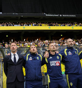 Head coach Graham Potter, assistant coach Björn Hamberg,