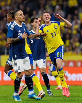 Alexander Bernhardsson of Sweden looks dejected