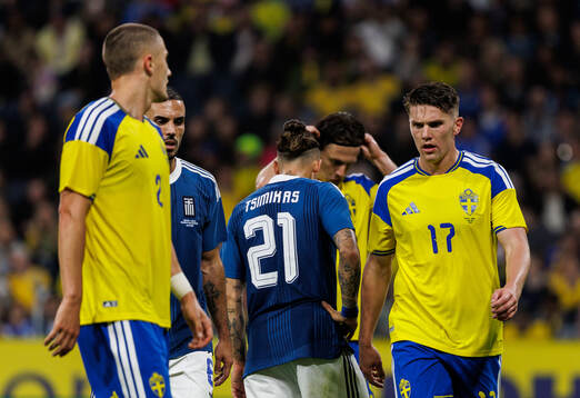 Viktor Gyökeres of Sweden looks dejected
