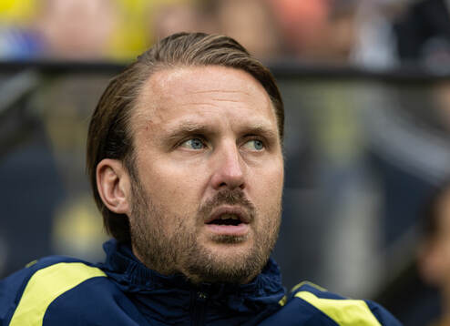 Assistant coach Björn Hamberg of Sweden
