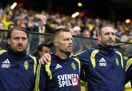 Assistant coach Sebastian Larsson of Sweden