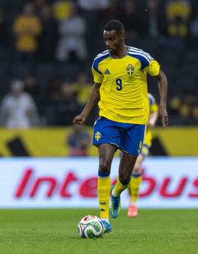 Alexander Isak of Sweden