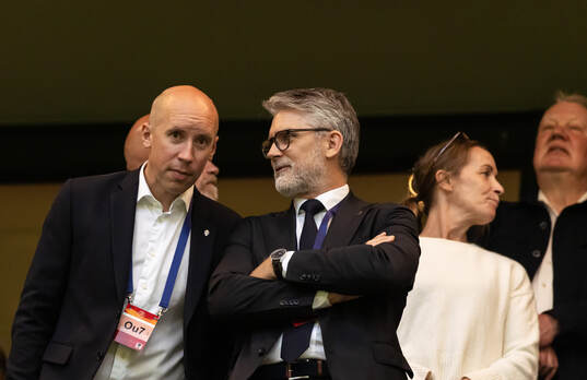 Chairman of Swedish Football Federation Simon Åström and