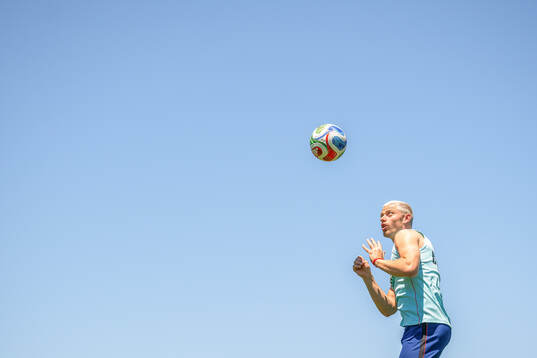Julian Ryerson of the Norwegian national football team at a