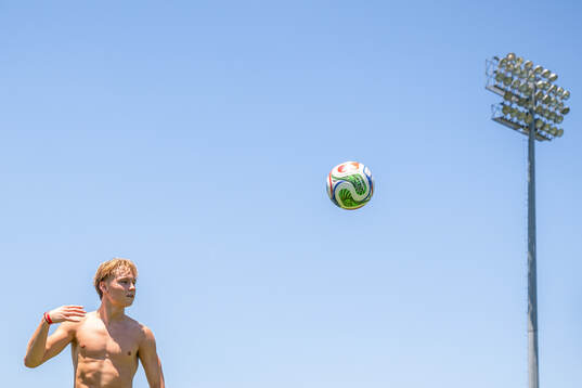 Andreas Schjelderup of the Norwegian national football team