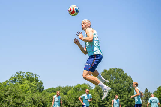 Julian Ryerson of the Norwegian national football team at a