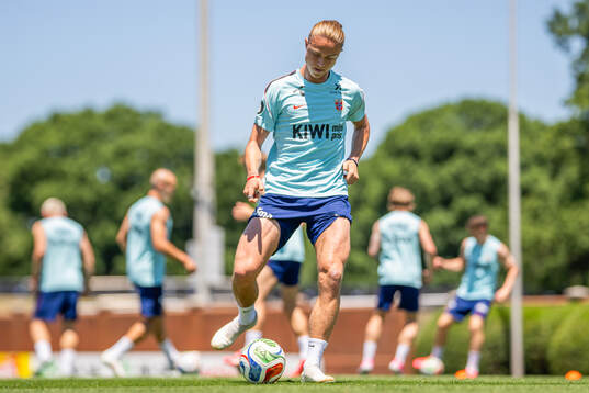 Thelo Aasgaard of the Norwegian national football team at a