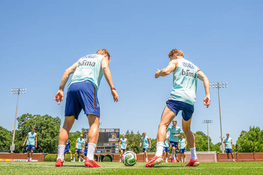 Jens Petter Hauge and Martin Ødegaard of the Norwegian