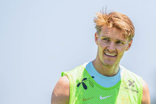 Martin Ødegaard of the Norwegian national football team at