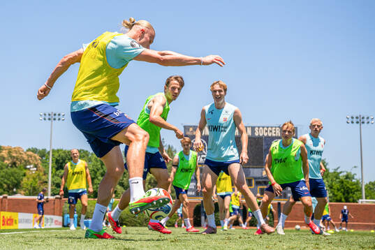 Erling Braut Haaland, Sander Berge and Kristian Thorstvedt