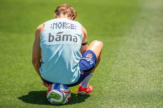 Martin Ødegaard of the Norwegian national football team at