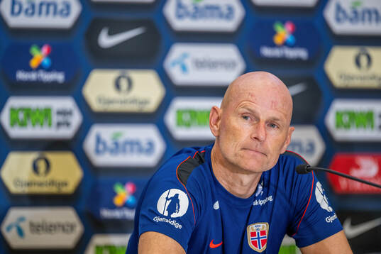 Head coach Ståle Solbakken of the Norwegian national