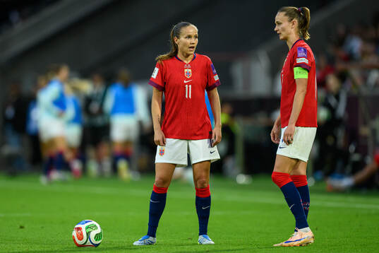Guro Reiten and Caroline Graham Hansen of Norway